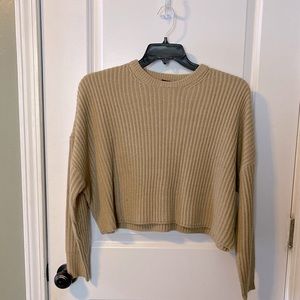 Cropped Knit Sweater